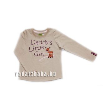   MOKI ”DADDY'S LITTLE GIRL” FELIRATOS, HOSSZÚ UJJÚ LÁNY PÓLÓ (ML12004) (GYR 68)