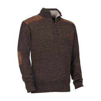   VERNEY-CARRON PULL FOX ZIPPE PULÓVER  BARNA   (LVPU125.B) (3XL-es méret)