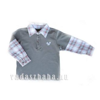   MOKI FIÚ INGES VADÁSZ PÓLÓ, ZÖLD , HOSSZÚ UJJÚ   (MF12005) (GYR 80)
