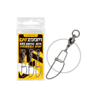   PZ Catzoom csapágyas harcsázó forgókapocs 250 lbs, #8, 3 db