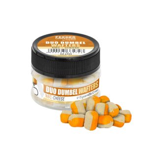   FC Duo Dumbel Wafters horogcsali, o10x14 mm, vajsav (NBC), sajt, 15 g