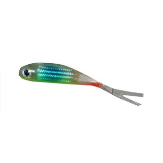   PZ Offspring Tail Killer gumihal halas aromával, 5 cm, kék, piros, 5 db